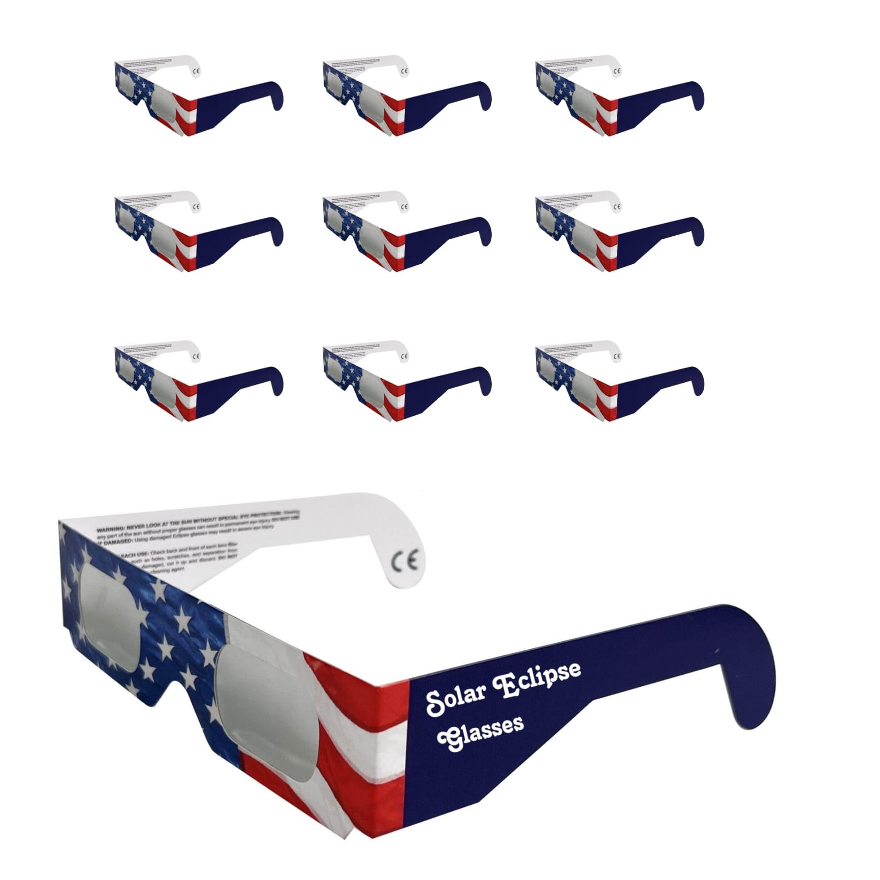 Photo 1 of *BUNDLE OF 5* GottaHaveit Solar Eclipse Glasses, Safe for Direct Sun & Solar Eclipse Viewing, April 2024 Eclipse. AAS Approved ISO 12312-2 (10)