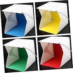 BRIGHTFUFU 1 Set Folding Light Box Tent with Color