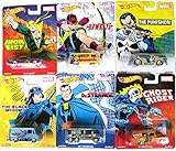 Hot Wheels 2016 Marvel Pop Culture Comic Heroes Set of 6 - The Punisher, Iron Fist, Ghost Rider, Hawkeye, Black Widow, & Dr Strange