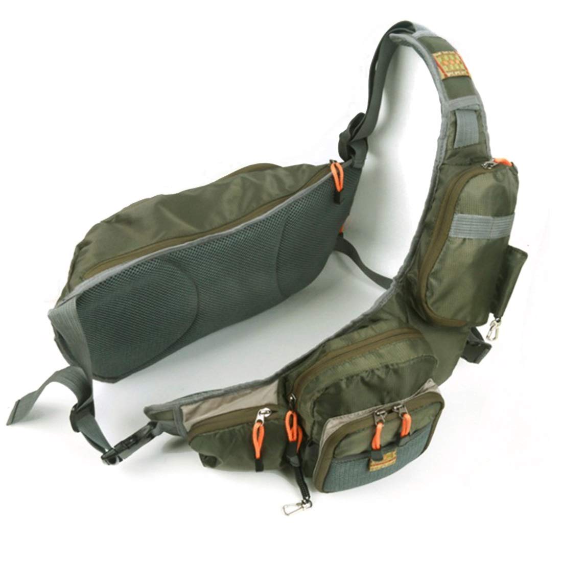 アウトドアスポーツ用 釣りアクセサリーケース グリーン B07pkpb9j4 釣りタックルウエストバッグ Rabilty タックルバッグ 注目ブランド