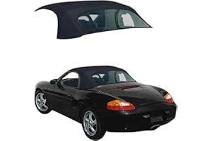 SIERRA AUTO TOPS & SEATS Sierra Auto Tops Convertible Top Replacement for Porsche Boxster 1997-2002, Acoustic A5 Canvas, Black