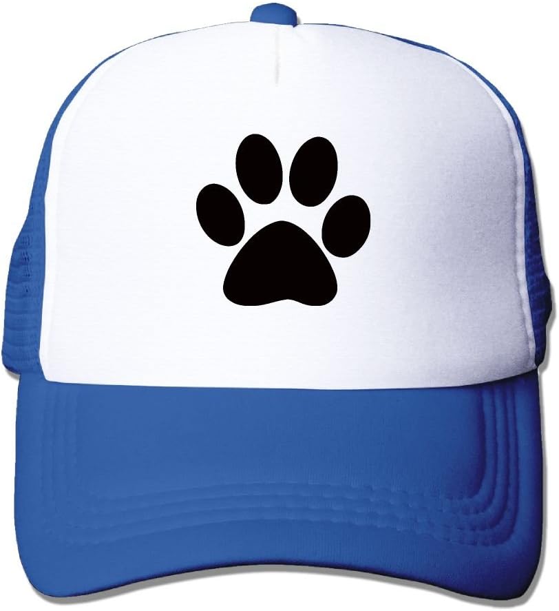 Paws Unisex Grid Baseball Caps Sunshade Hat Adjustable Funny RoyalBlue