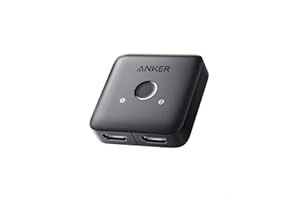 Anker HDMI Switch, 4K@60Hz Bi-Directional HDMI Switcher, 2 in 1 Out with Smooth Finish, Supports HDR, 3D, Dolby, Compatible w