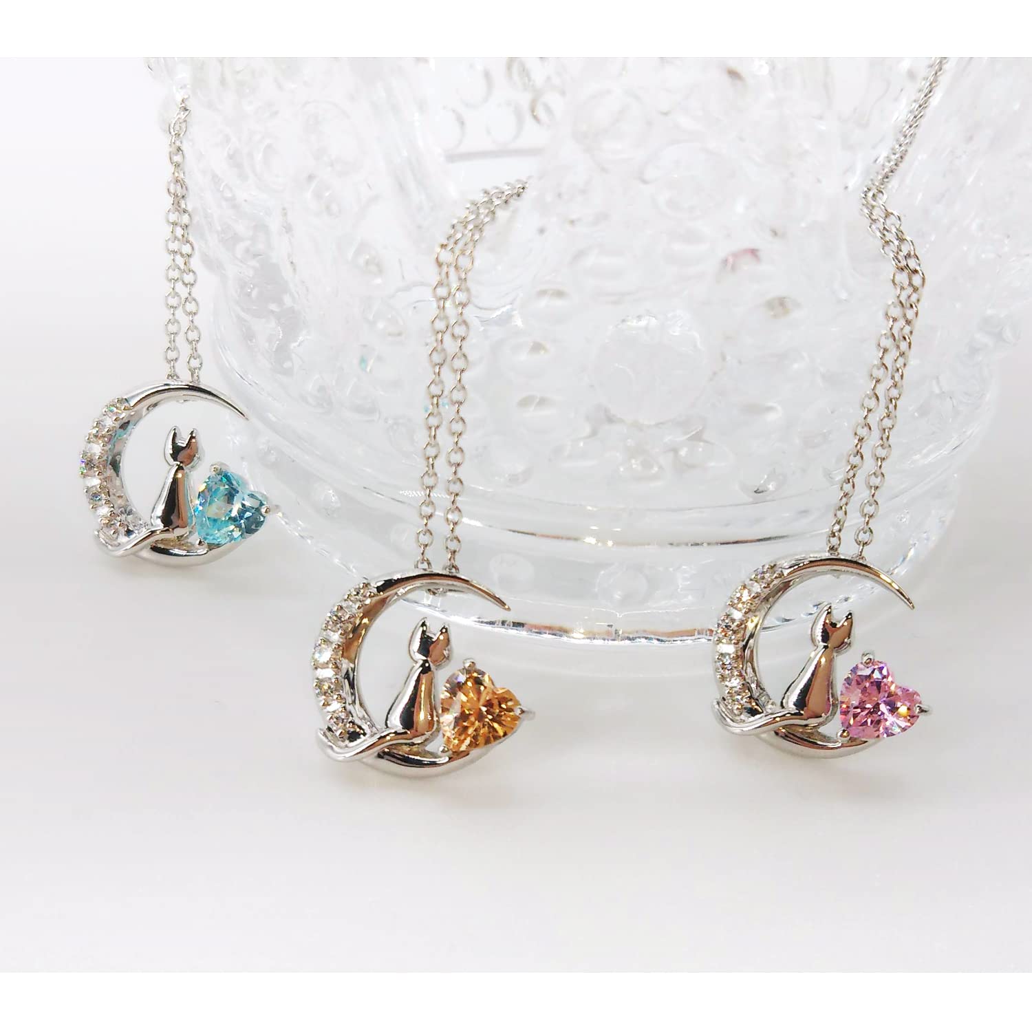 Mua Petit Chaton Cubic Zirconia Silver SV925 Cat Moon Heart 