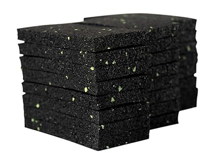 50 Stück 10 mm 90 x 90 mm Terrassenpad, Terrassenpads, Gummigranulat