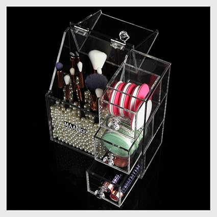 Amazon Com Kecar Transparent Cosmetic Jewelry Makeup Storage