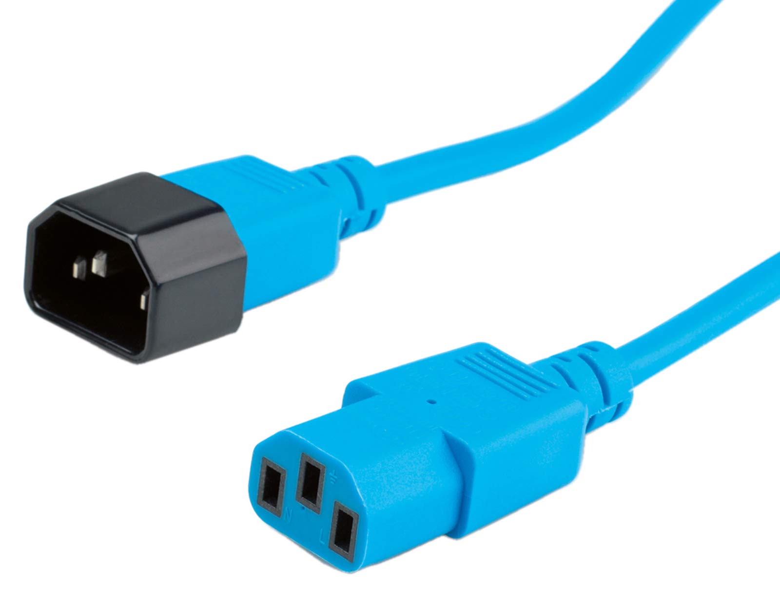 Roline Monitor Power Cable with IEC320 C14 Connector/C 13 Connector | Blue | 1, 8 m