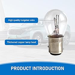 Nowkont 10 PCS Car Halogen Brake Light, High and