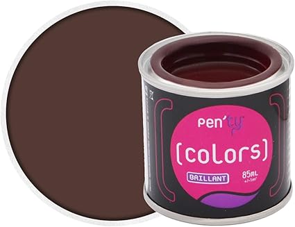 PEN'TY 3509390000814 Peinture Fer Bois Couleur, Marron Brun Van Dyck,  0.08L: Amazon.fr: Bricolage