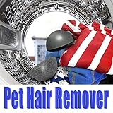 Pet Hair Remover Pet hair Cleaner for Dryer Dog Hair and Cat fur Catcher Fur Lint Removal Tool for Clothes, Furniture-Gray