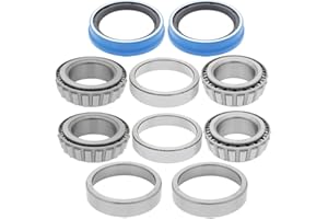 QJZ [2-Pack] 10,000 lbs Trailer Axle Bearing Kit - 10K GD, Inner Bearing Set: 28580/28521, Outer Bearing Set: 25580/25520, Oil Seal 091030, #99 Spindle AL-K0 Rockwell Hayes
