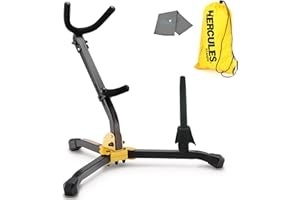 Lumintrail Hercules Alto/Tenor Saxophone & Flute/Clarinet Stand DS532BB w/ Bag & a Cleaning Cloth