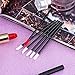 eBoot 500 Pack Lipstick Applicators Disposable Lip Brushes Makeup Brush Lipstick Gloss Wands Applicator, Black