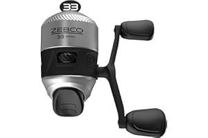 Zebco 33 Spincast Fishing Reel, Changeable Right or Left-Hand Retrieve, Built-in Bite Alert, All-Metal Gears, Pre-Spooled with Zebco Cajun Line