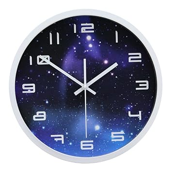 Wanduhr Geräuschlos, Likeluk 12 Zoll(30cm) Modern Quartz Lautlos Wanduhr Schleichende Sekunde ohne Ticken