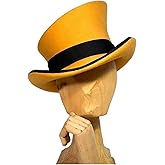 WDWQVQGF Asymmetric Top Hat Women Men Wool Caps Steam Punk Hat Party Decor Mens Magic Cap for Cosplay Halloween(Color 8)