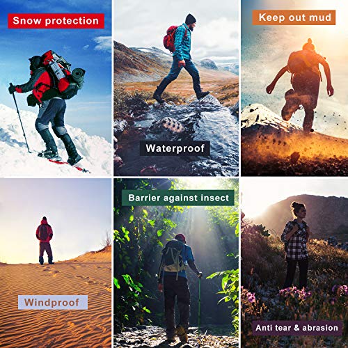 Unigear Leg Gaiters, Waterproof Snow Boot Gaiters Abrasion Resistance