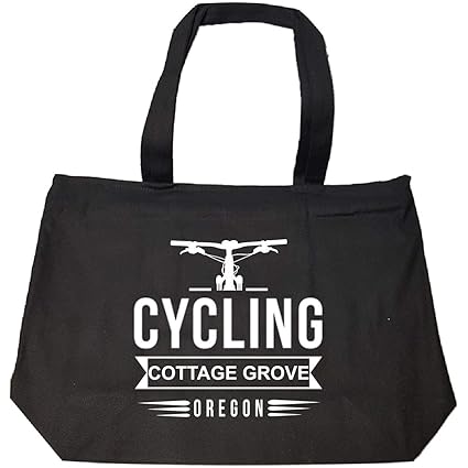 Amazon Com Cottage Grove Oregon Cycling Two Wheel Riding Tote