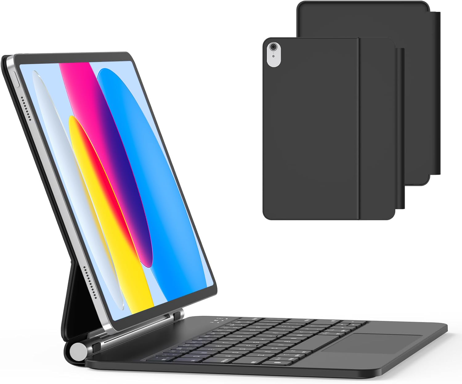 Photo 1 of MBODMI Keyboard Case for iPad 11th (A16,2025) & 10th Generation (2022)- Magnetic Case for iPad 10.9 inch 10th / 11th Gen. Magic Keyboard Backlits, Floating Cantilever Stand, ?Black?