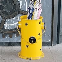 AJZGF Standing Storage Retro Nostalgic Umbrella Stand Home bar Cafe Long/Short Handle Umbrella Stand Storage Rack (Color : Yellow)