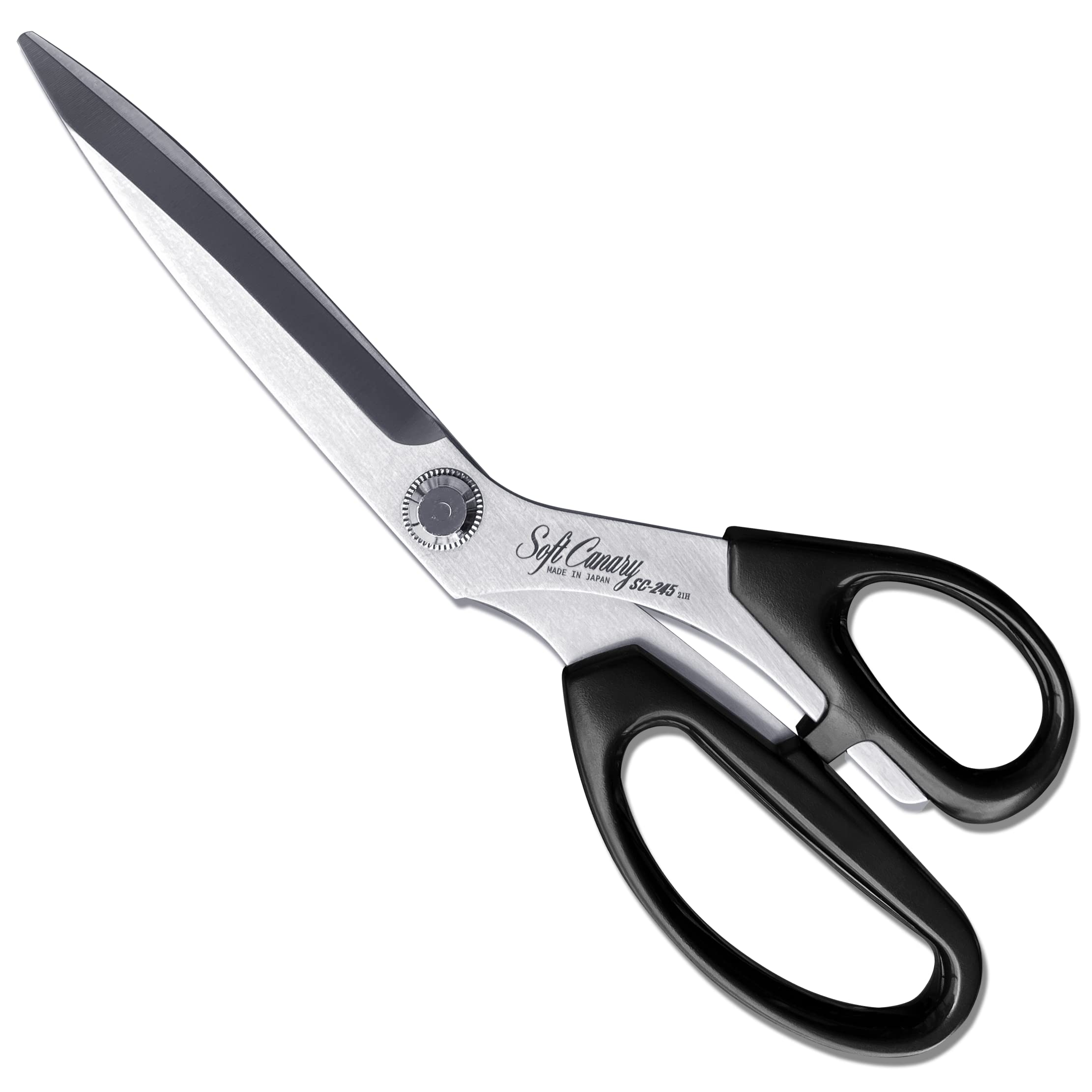 CANARY Japanese Fabric Scissors Japanese Stainless Steel 9.5 Inch, Professional Sewing Scissors, Heavy Duty Pro Fabric Shears, Made in Japan, Silver (SC-245)