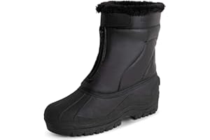 POLAR Mens Muck Nylon Strap Lace Up Duck Snow Winter Flat Rain Outdoor Boots