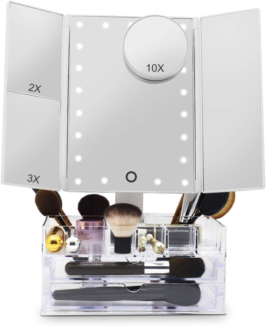 Top 10 Makeup Box With Lights And Mirror Home Appliances