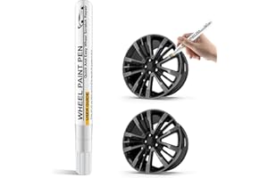 DASIUIP Matte Black Rim Touch Up Paint,Wheel Touch Up Kit Wheel Paint Rim Paint Pen Rim Paint For Car Wheel Repair Quick And Easy Repairs for Curb Rash, Scuff And Scratch,Rim Paint For Car Wheel Repair
