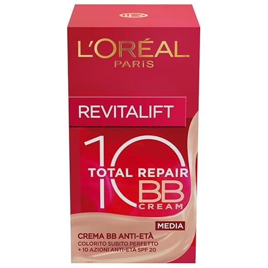 title=L'Oréal Paris Revitalift Total Repair 10 Crema Bb Anti-Età SPF 20 Media, 50 ml