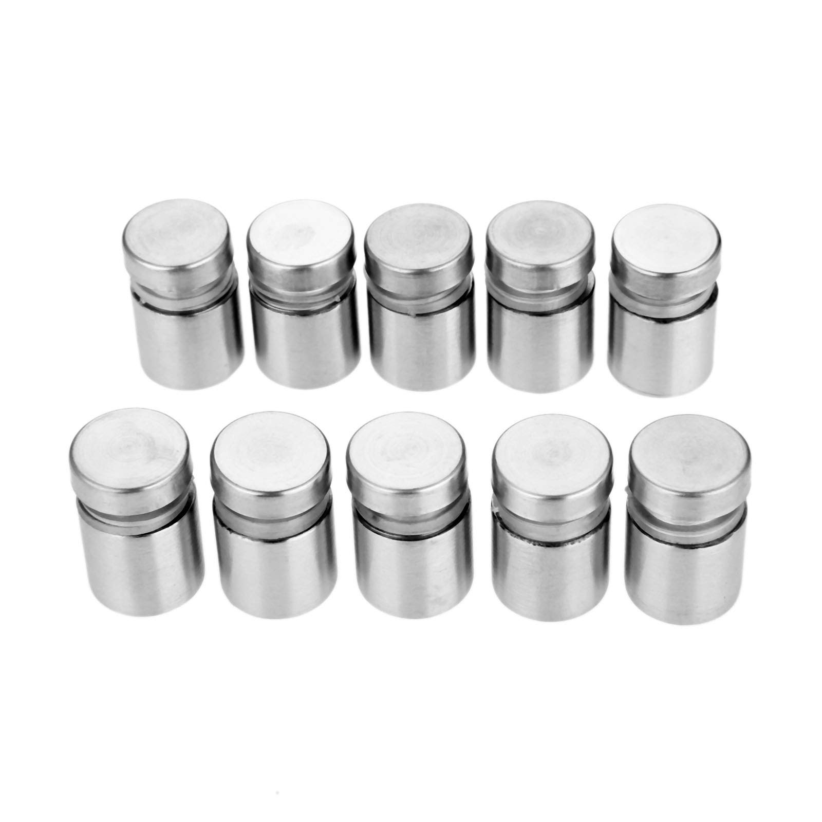 Hicello 10pcs 16x20mm Stainless Stand Off Bolts Mount Standoffs Advertisement Nails