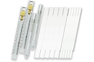 VASTOOLS Welding Soapstone Holders, Round and Flat Soapstone Pencil Holders, Extra 10pcs Soap Stone Refills, for Welders,Stud