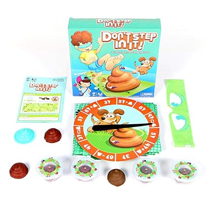 Crazy-Store Do Not Step in It Walk Blindfolder with Spinner Mat Kids Funny Trick Toys