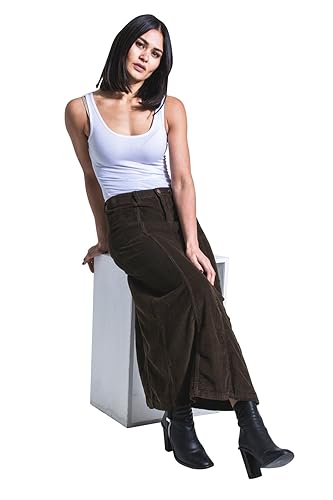 Dunkelrot Maxirocke Maxi Rock Damen Mode Denim Jea Damenmode