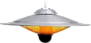 ASY Garten Elektro-Carbon-Faser-Heizstrahler, Infrarot-Strahler Hängeleuchte Deckenmontage Wärmewärmer for Balkon Hof, Splitter, 2500W