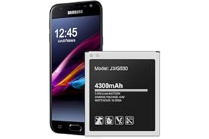 WAVYPO Battery for Galaxy J3,Upgraded 4300mAh Li-ion Battery Replacement for Samsung J3 J327A J327P J320V J320A J320F J320P EB-BG530BBC EB-BG530BBE/ Galaxy On5/ for Galaxy Grand Prime SM-G530