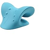 HOUGXD Neck and Shoulder Relaxer, Cervical Traction Device for TMJ Pain Relief and Cervical Spine Alignment, Chiropractic Pillow Neck Stretcher