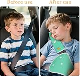 URAQT Car Seat Belt Pads 2PCS Green Lion Pattern Kids Universal Protector view 5