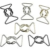 dxfiuyio 6Pcs Interlocking Metal Buckle Waist Buckle Belt Clasps and Closures for Sewing DIY Dress Belt Making