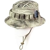 ZAPT Boonie Hat Military Camo Cap Hunter Sniper Ghillie Bucket Hats Adjustable Jungle Bush Hat