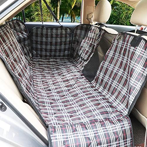 WJLING Dog Car Seat Covers for Back Seat, 100% Waterproof Seat Protection Covers with Mesh Stitching to Prevent tears, Scratch Proof Nonslip Dog Car Hammock, Car Seat Covers for Dogs