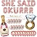 Big SHE Said OKURRR Balloons Bachelorette Party Decorations Kit - Bridal Shower Party Balloons & Supplies - Complete Hen Party Decorations Set