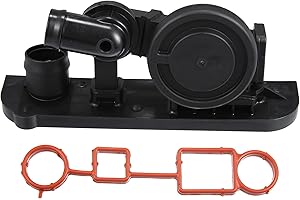 X AUTOHAUX 06F129101R Engine Crankcase Vent Valve Ventilation PCV Pressure Control Valve with Seal for Audi A3 A4 2.0L for Vo
