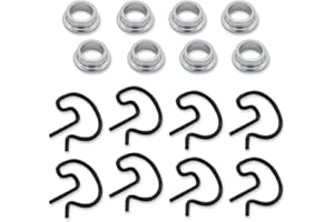 CreatAuto 8pcs 3327302 Pit Pack Manual Transmission Shifter Bushing w/Spring Clips Kit Compatible with Hurst Competition Plus 4 Speed & Mastershift 3 Speed Shifter, Fits for GM Muncie Transmission