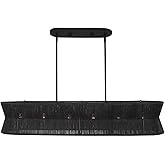 Madura Six Light Island Pendant Matte Black