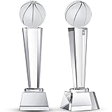 Meooeck 2 Pcs 9x2.8'' Crystal Glass Trophy with