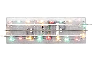 Lionel Lighted FasTrack Electric O Gauge, 10" Straight Track, Pack of 4