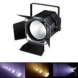 LED 200W COB Stage Lights with Barn Doors 2in1 Warm