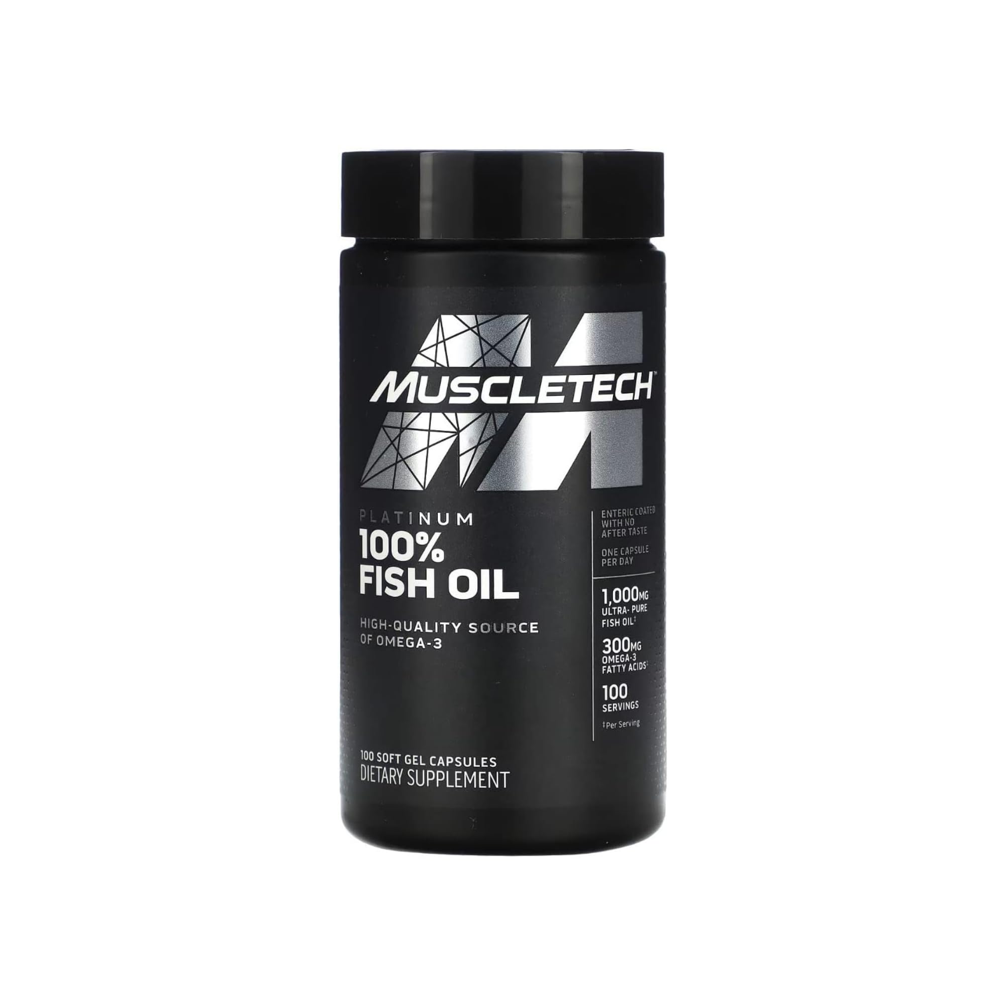 MuscleTech Essential Series Platinum 100% Pure Fish Oil Capsules - Pack of 100