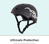 Schwinn Mummy BMX Helmet Boys Youth Black 54-58cm M Skate Scooter Safety view 2