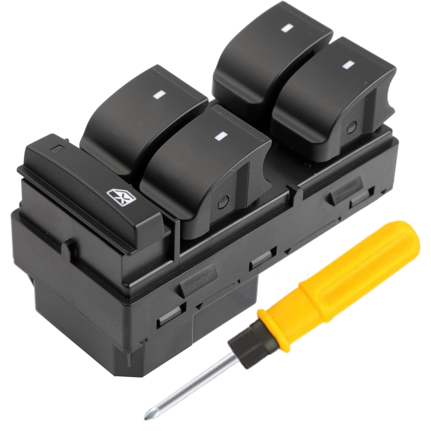 Photo 1 of 20945129 Drive Side Power Window Switch Replacement for 07-14 Silverado Sierra 1500 2500HD 3500HD, Traverse, HHR, Yukon, Enclave, Replaces OE#, 25789692 25951963 Master Control Window Switch